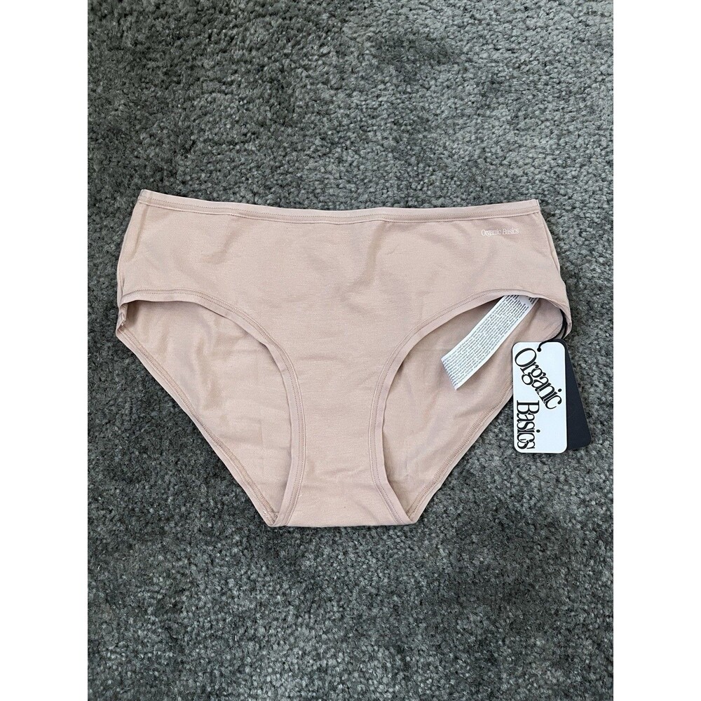 Organic Basics Women's Cotton Brief Panties Solid Beige Size S